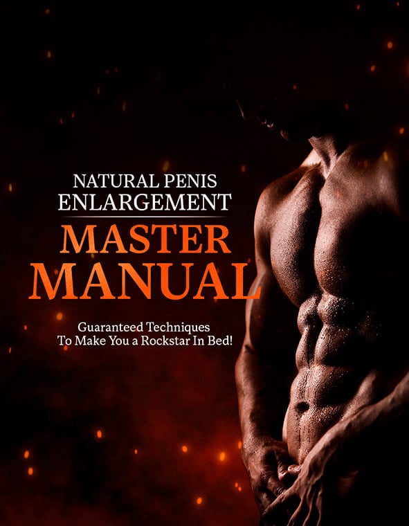 Endopeak bonus guide cover featuring a muscular, chiseled male torso set against a dark, dramatic background with glowing orange embers. The white and bold orange typography reads 